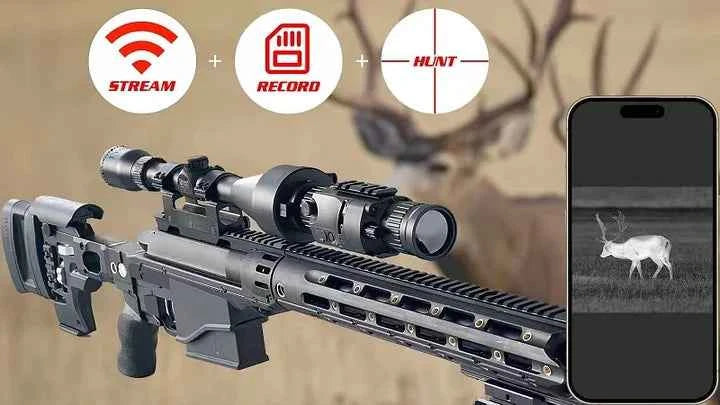 WOLF 6C Clip-On Thermal Rifle Scope: 640x512 High-Performance Night Vision