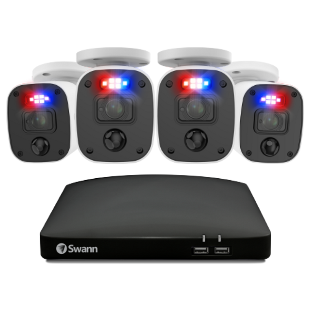 Swann AllSecure650 2K Wireless Home Security Kit with 4 Wire-Free Cameras