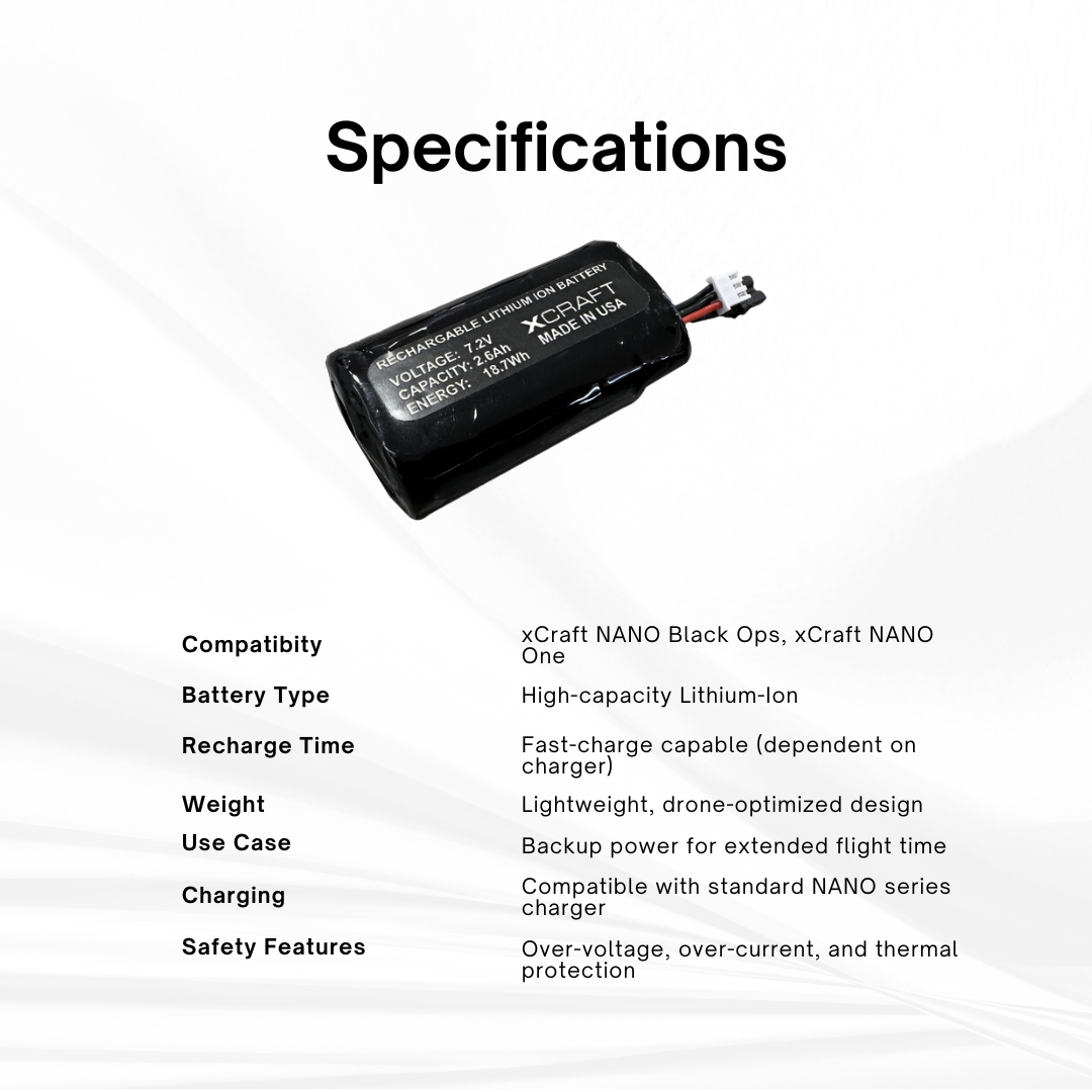 xCraft NANO Extra Battery Packs