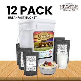 Breakfast Bucket - 12 Pack - Emergency Survival Food Kit
