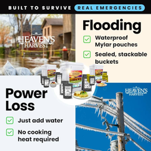 Load image into Gallery viewer, Combo Kit - Breakfast, Entrée + Protein - 6 Months - Emergency Survival Food Kit