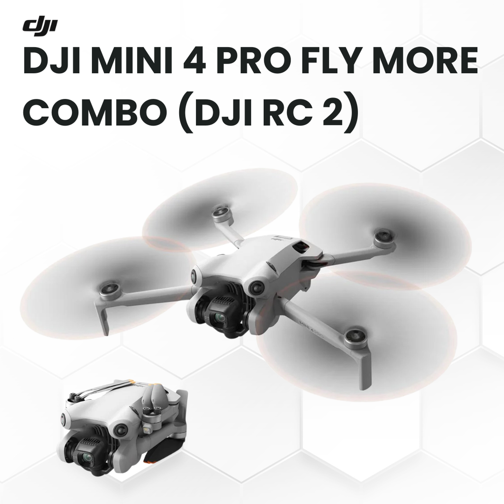 DJI Mini 4 Pro Fly More Combo: RC 2 Drone, 3 Batteries, Shoulder Bag