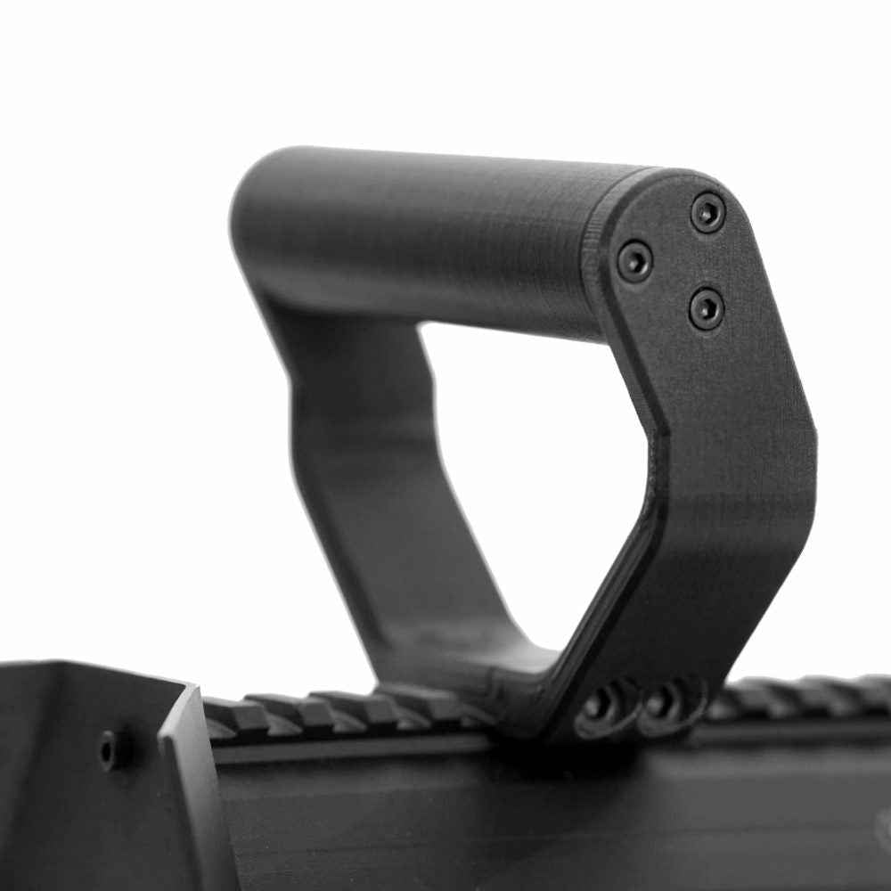 ARC Flamethrower Grips: Ergonomic Chainsaw & Standard Rail Mounts for Enhanced Control