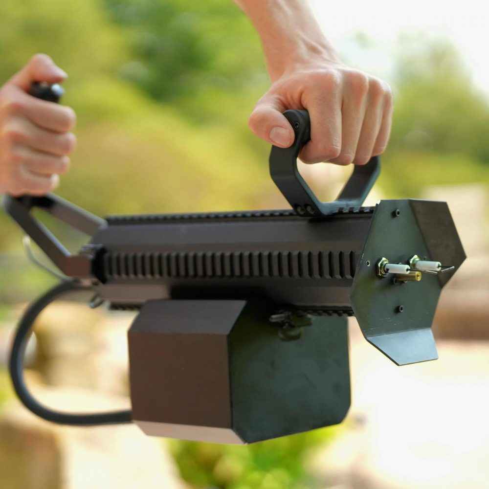 ARC Flamethrower Grips: Ergonomic Chainsaw & Standard Rail Mounts for Enhanced Control