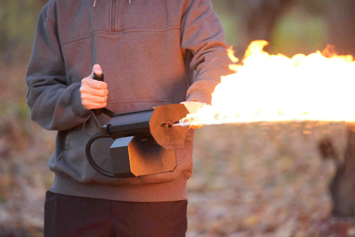 ARC Compact All-Electric Flamethrower with 30ft Range, Plasma Ignition, Modular Design