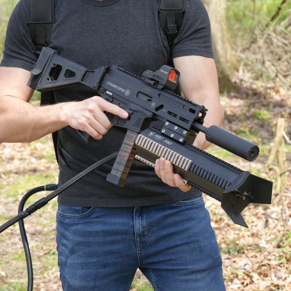 Durable Picatinny Rail Clamp Adapter for ARC Flamethrower - Secure Mount