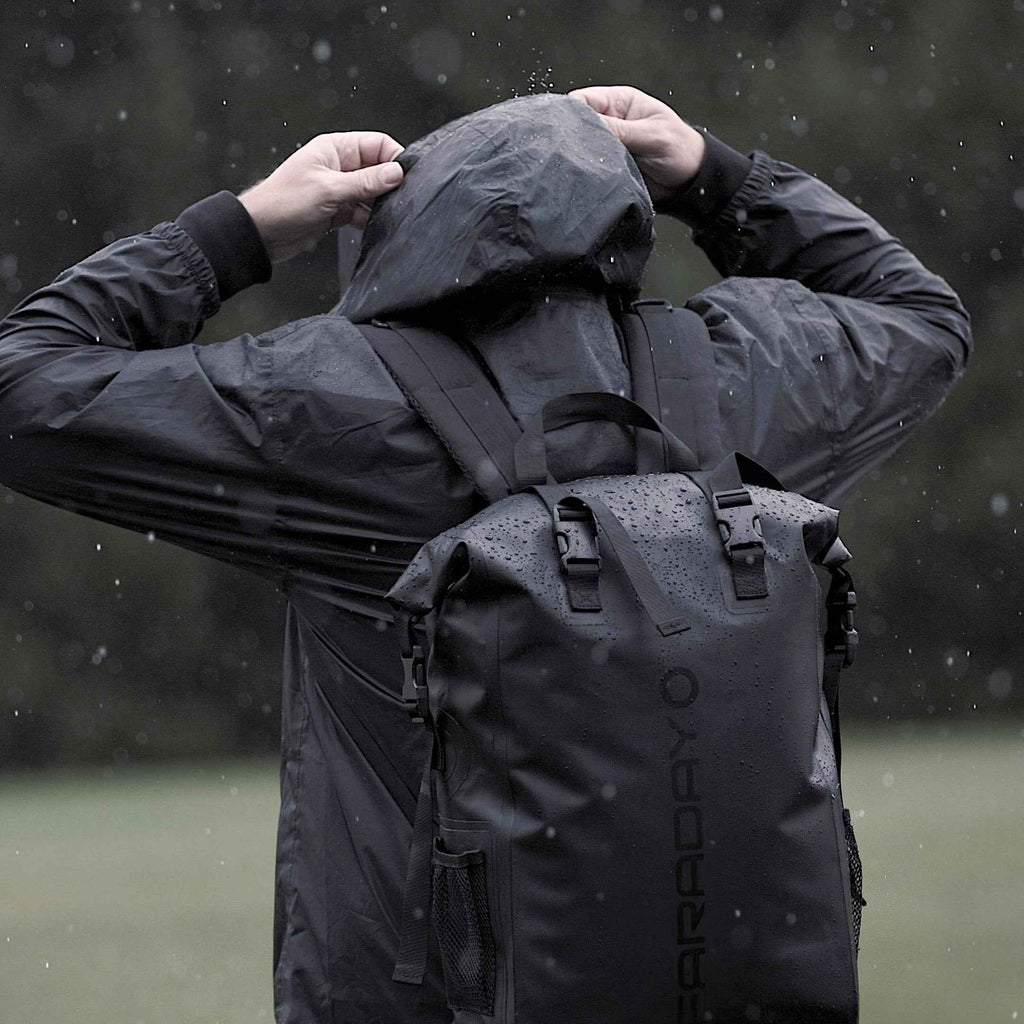 Faraday Defense Stealth Black Dry Bag Backpack - Signal Blocking, Waterproof, EMP