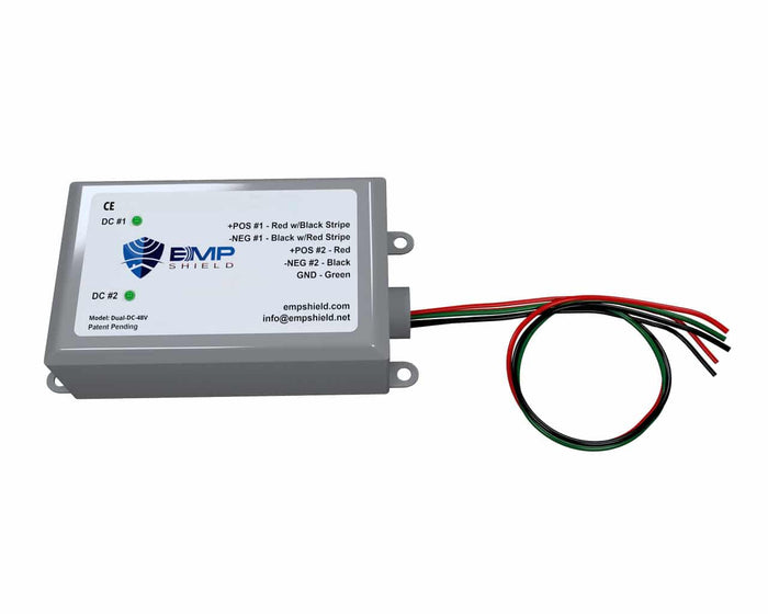EMP Shield Dual 48V DC: Military-Tested EMP, Lightning, Solar & Wind Protection