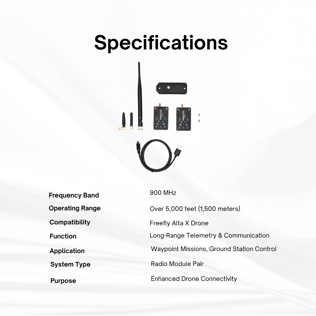 Freefly FRX Pro Telemetry Pair for Alta X Drone - Long-Range 900MHz Performance Upgrade