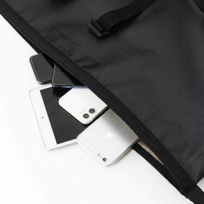 Faraday Defense 55L Stealth Black Dry Duffel Bag for Signal Blocking