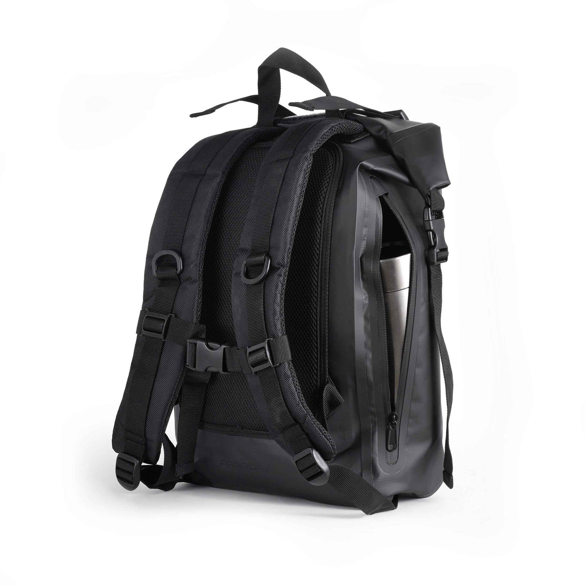 Faraday Defense Stealth Black Dry Bag Backpack - Signal Blocking, Waterproof, EMP