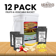Load image into Gallery viewer, Fruit &amp; Vegetable Bucket - 12 Pack - Emergency Survival Food Kit