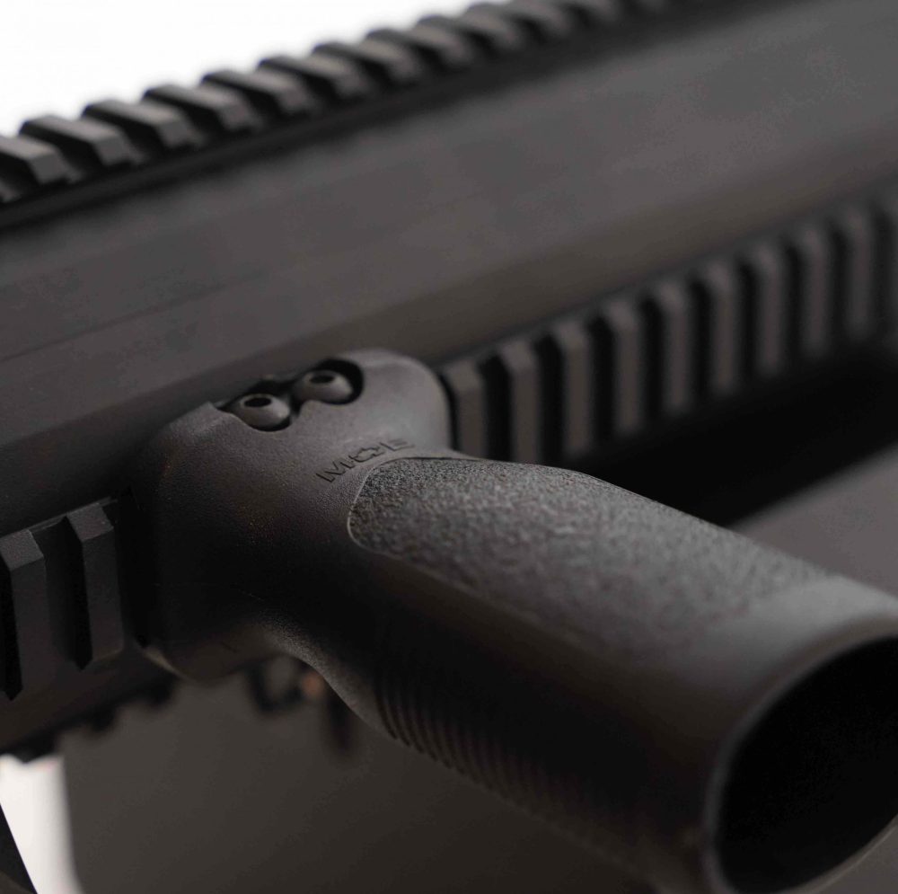 ARC Flamethrower Grips: Ergonomic Chainsaw & Standard Rail Mounts for Enhanced Control