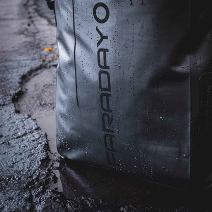 Faraday Defense Stealth Black Dry Bag Backpack - Signal Blocking, Waterproof, EMP
