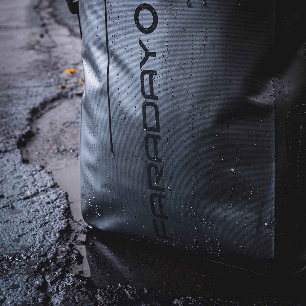 Faraday Defense Stealth Black Dry Bag Backpack - Signal Blocking, Waterproof, EMP