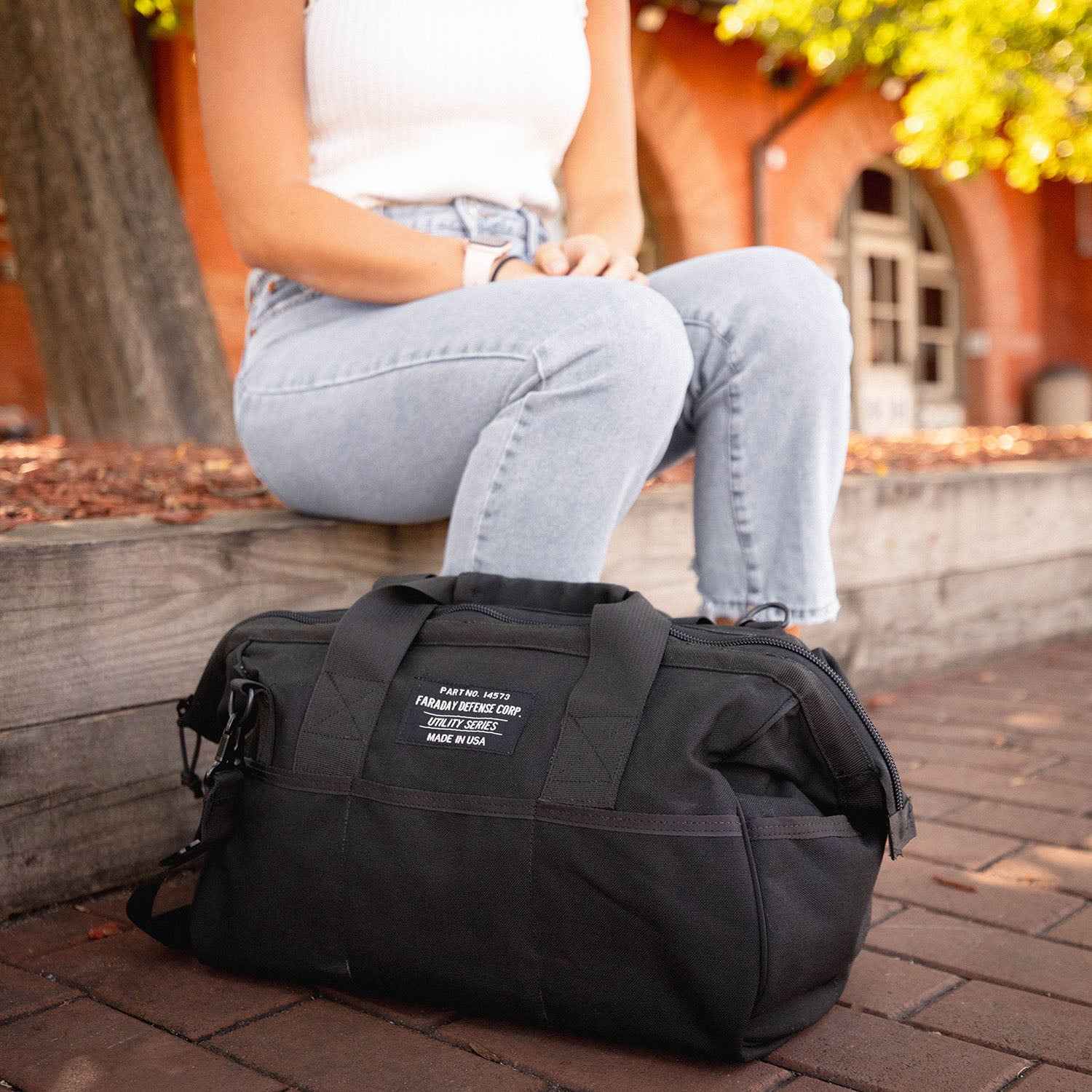 Durable CORDURA® Wide-Mouth Utility Faraday Bag - Signal Blocking Medium