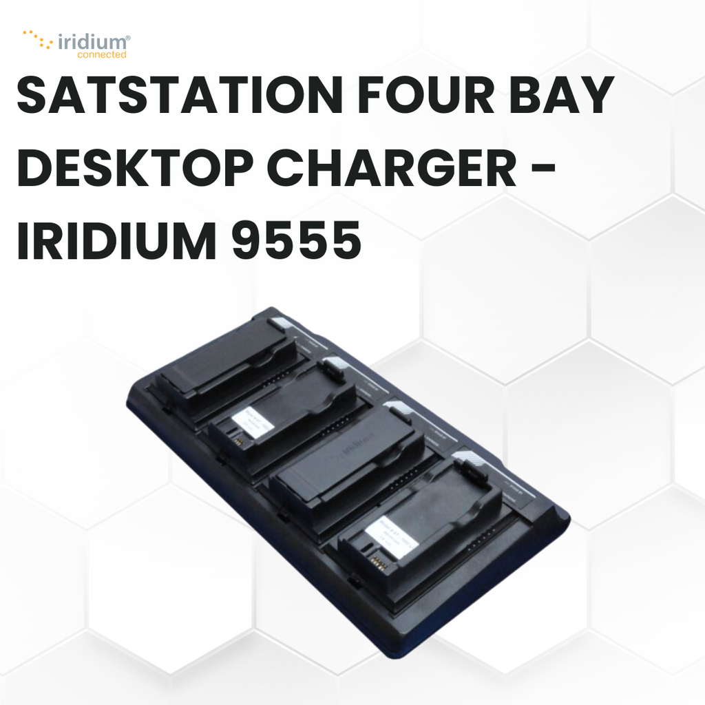 SatStation Four Bay Desktop Charger - Iridium 9555