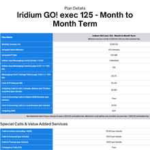 Load image into Gallery viewer, Iridium GO! exec Plan: 125-Month to Month Term