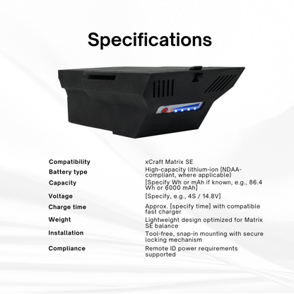 xCraft Matrix SE Extra Battery Packs