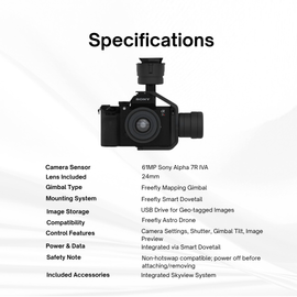 Freefly ASTRO High-Resolution Mapping Payload with Sony Alpha 7R IV Camera