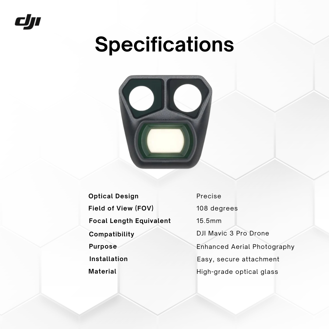 DJI Mavic 3 Pro Lens - Wide-Angle Accessory for Stunning Aerial Photography