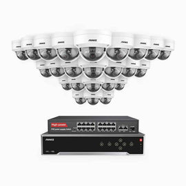 ANNKE H1200 4K 12MP 32-Channel PoE Security System with 24 Cameras NO HDD