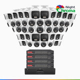 NightChroma NCK800 4K 64-Channel PoE Security System with 48 Color Night Vision Cameras