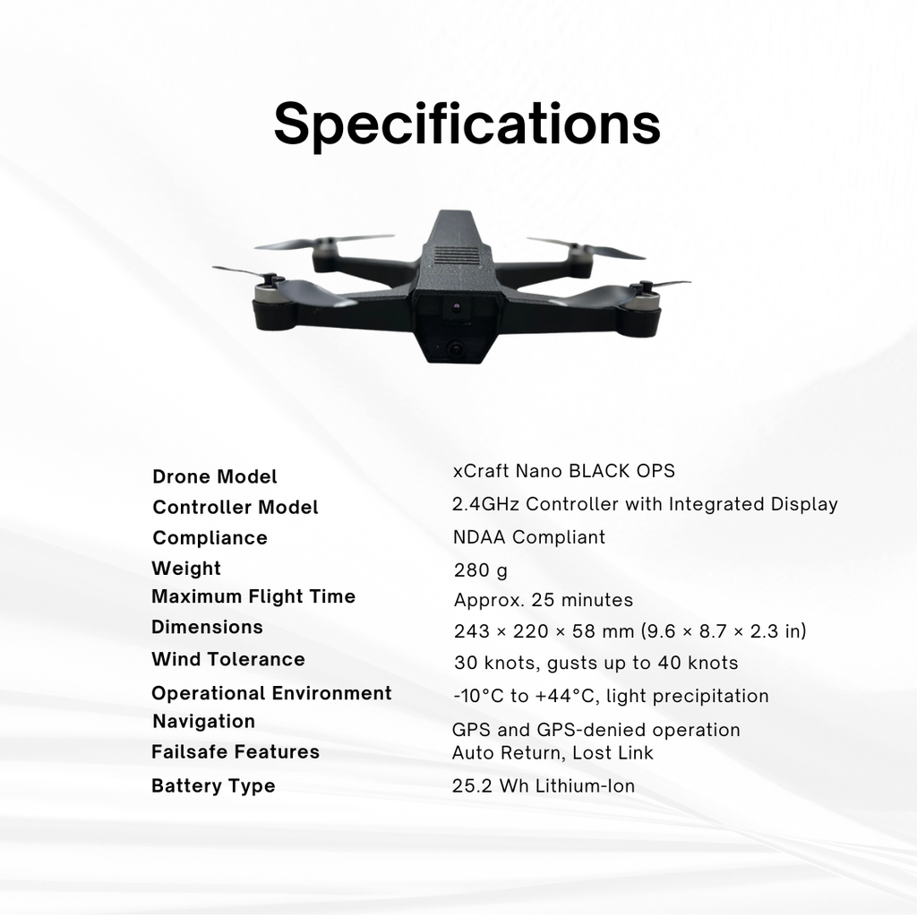 xCraft NANO BLACK OPS