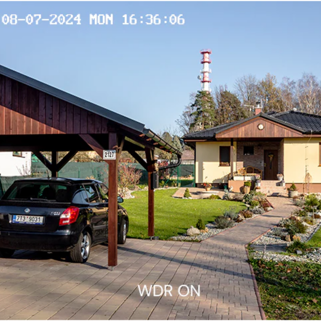 NightChroma NBRK800 4K 8-Channel 4-Camera PoE Outdoor Security System with Siren