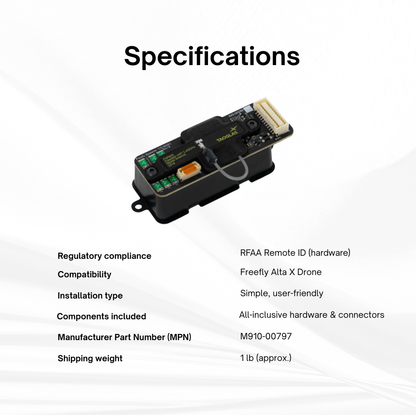 Freefly Alta X Remote ID Upgrade Kit for FAA Compliance - Essential Upgrade for Safe Flight