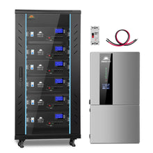 Load image into Gallery viewer, Hybrid Solar Kit 11.4KW 48V Split Phase 30.72KWH Lithium Battery 28 X 450 Watt Solar Panel SGH-11N3E