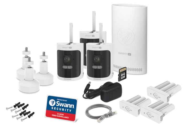 Swann AllSecure4K 8-Channel Wireless Security System with Three 4K UHD Cameras
