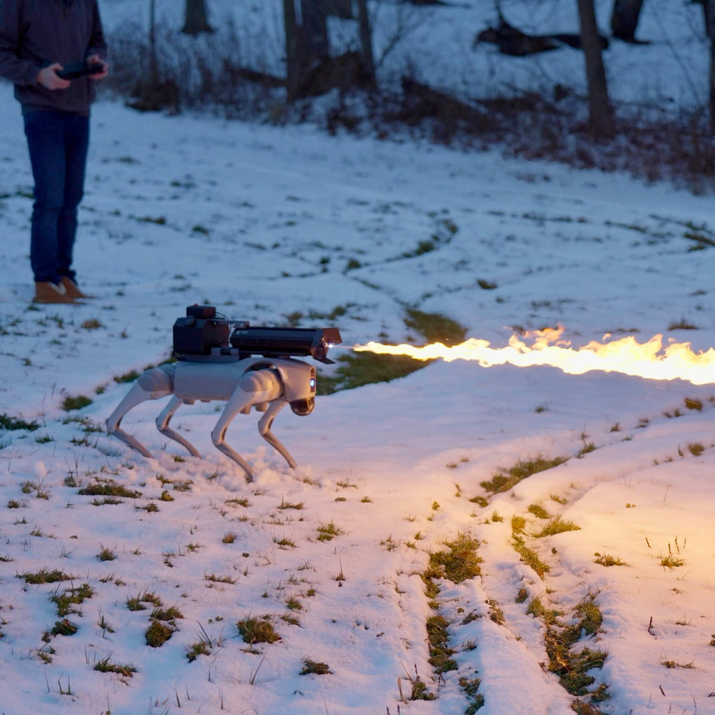 Thermonator Advanced Flamethrower Robot Dog: Remote-Controlled, 30ft Range, Lidar