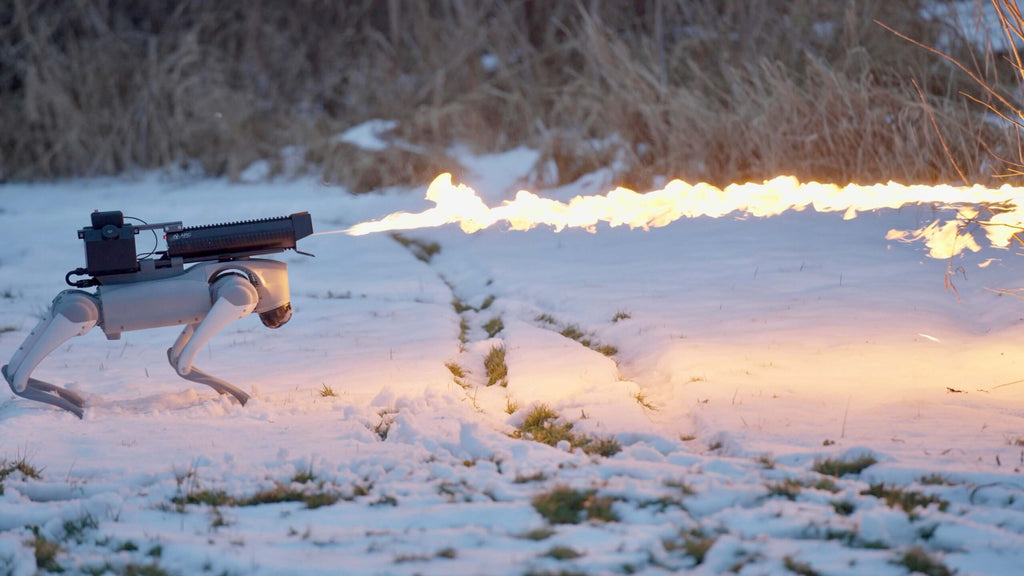 Thermonator Advanced Flamethrower Robot Dog: Remote-Controlled, 30ft Range, Lidar