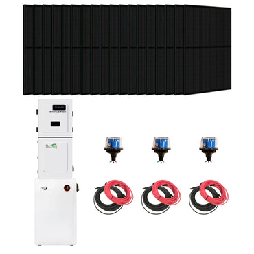 Complete Hybrid Solar Kit - Midnite Power TheOne Hybrid Inverter | 11.4kW 120/240V Output | 48V 310AH 16.1kWh Midnite Power AllWeather Lithium Battery | 14.4kW+ of Solar PV