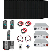 Load image into Gallery viewer, Complete Midnite Solar Off-Grid Solar Kit | 7000W Output | 48V 120/240V Split Phase + 6000 Watts of Solar PV | 15.3kWh Lithium Battery Storage