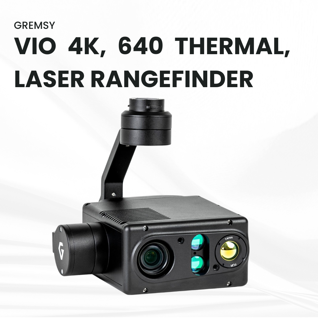 Gremsy VIO 4K, 640 Thermal, Laser Rangefinder - NDAA