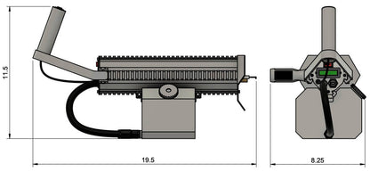 ARC Compact All-Electric Flamethrower with 30ft Range, Plasma Ignition, Modular Design