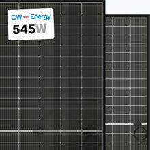 Load image into Gallery viewer, CW Energy 550W Bifacial Solar Panels | Up to 715W Bifacial Gain| CWT550-144PMB10 (Black)