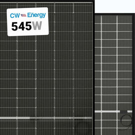 CW Energy 550W Bifacial Solar Panels | Up to 715W Bifacial Gain| CWT550-144PMB10 (Black)