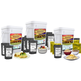 Combo Kit - Breakfast, Entree + Protein - 1 Person 1 Month - 308 Servings - Emergency Survival Food Kit