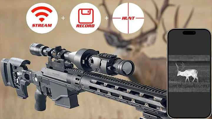 WOLF 3C Clip-On Thermal Imaging Rifle Scope 384x288 50Hz 12µm Hunting