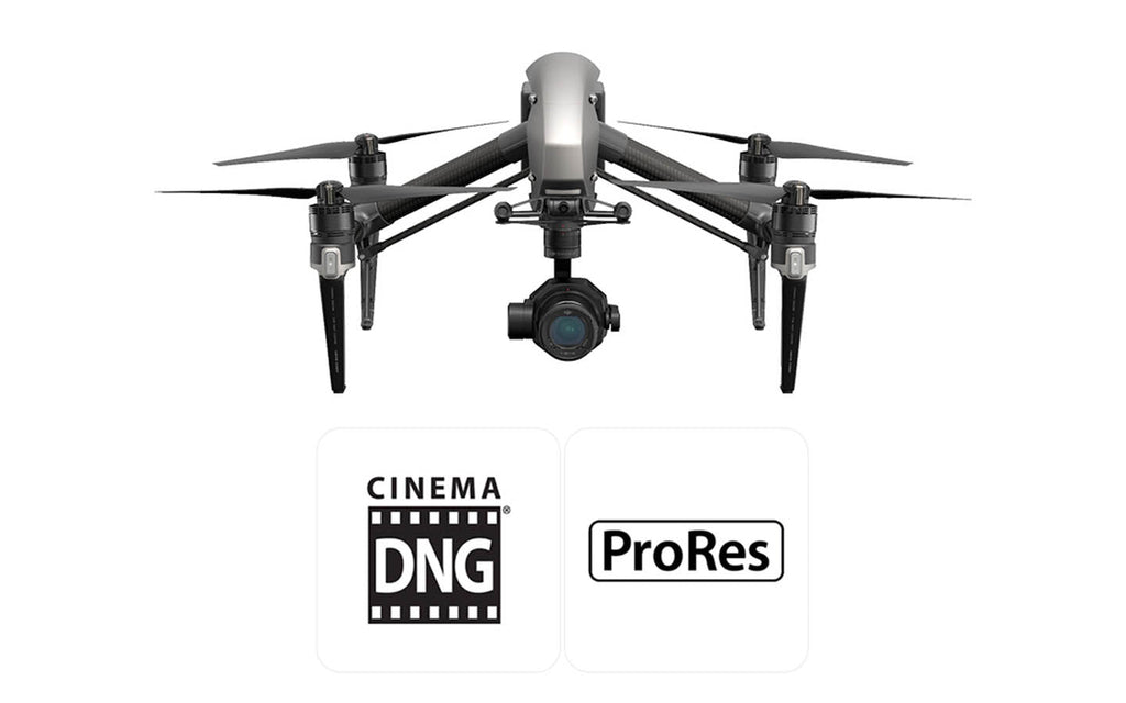 DJI Inspire 2 Pro Drone with Zenmuse X7 Camera, Apple ProRes, CinemaDNG Licenses