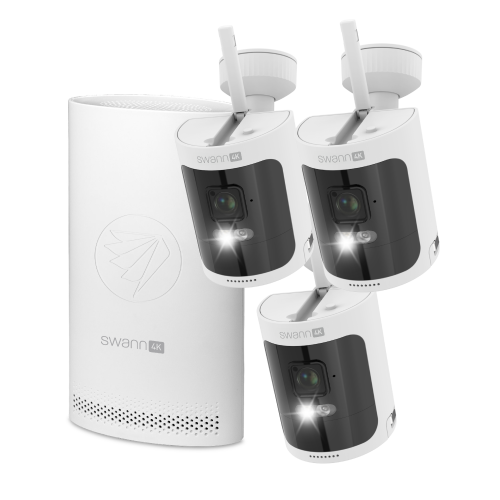 Swann AllSecure4K 8-Channel Wireless Security System with Three 4K UHD Cameras