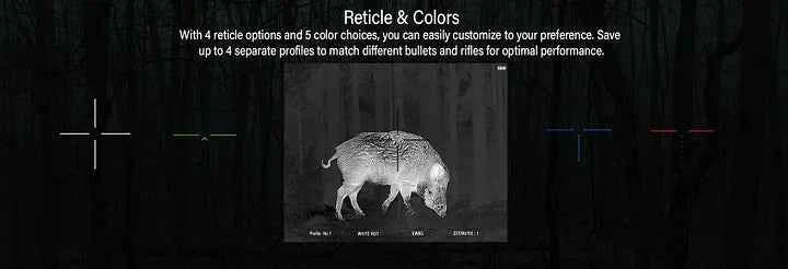 WOLF 3M Advanced Thermal Rifle Scope: Clear HD Imaging, Ballistic Calculator, WiFi