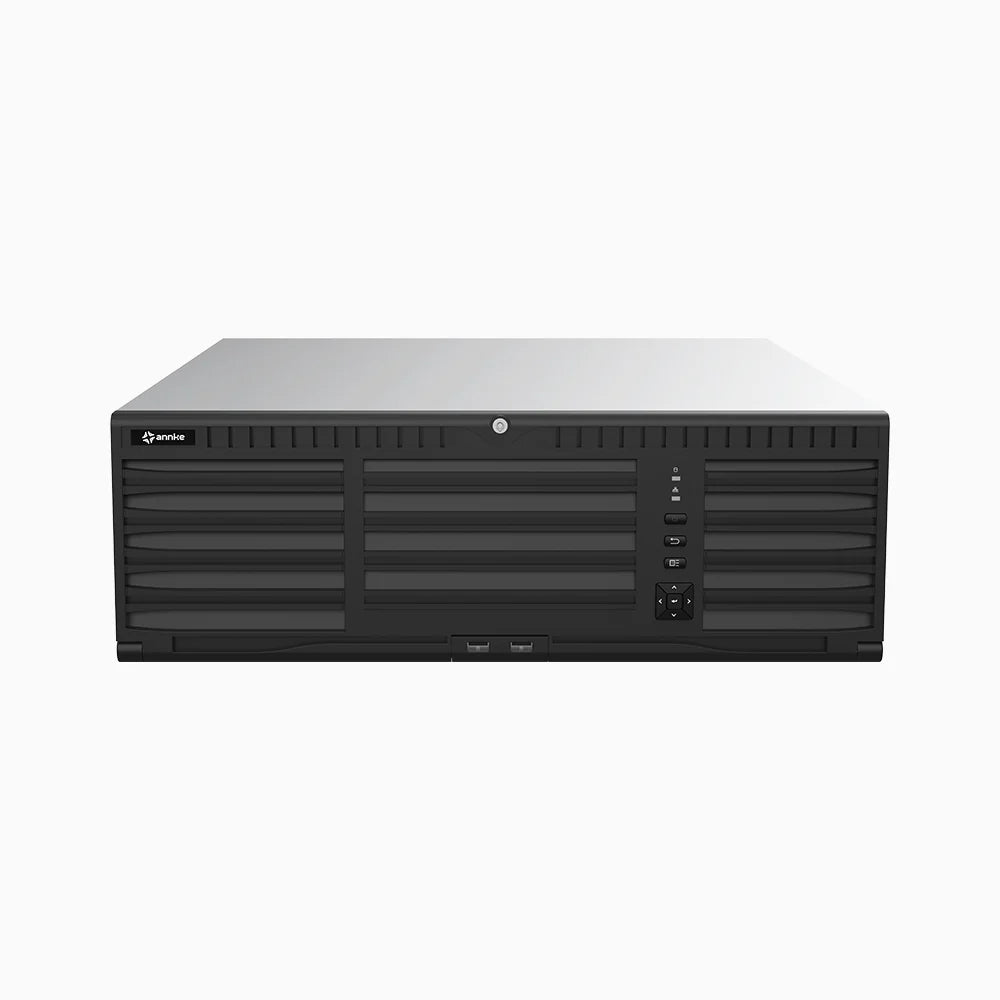 ANNKE 4K 256-Channel Non-PoE NVR Recorder, 32MP Resolution, 16 Hard Drive Bays, 768Mbps, 3U, 4 x NIC, Up to 160 TB Storage N84SBN