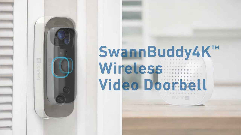 SwannBuddy4K Smart 4K UHD Wireless Video Doorbell with SwannShield AI Voice Assistant