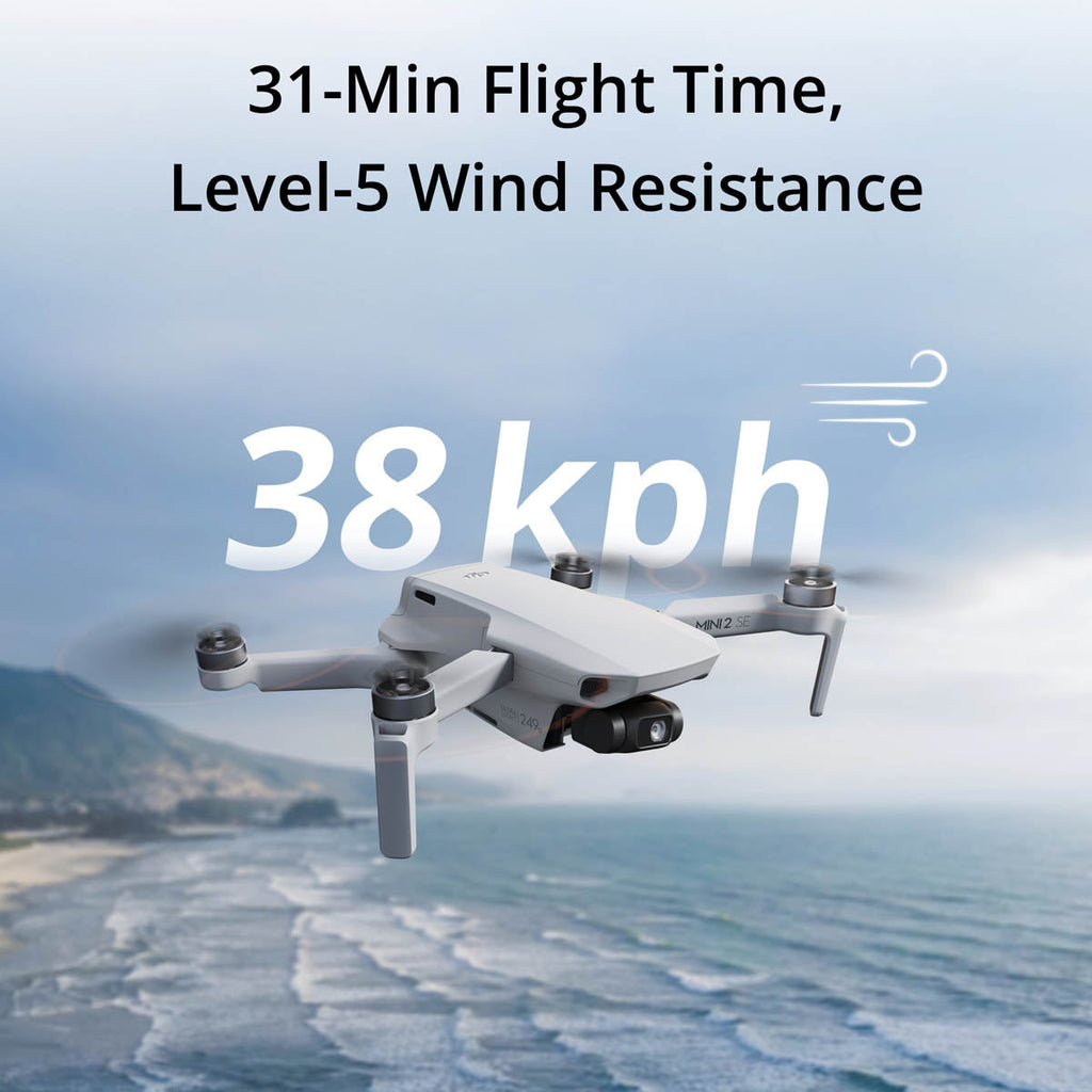 DJI Mini 2 SE Compact Camera Drone: 2.7K Video, 6.2 Miles Range, 31-Min Flight