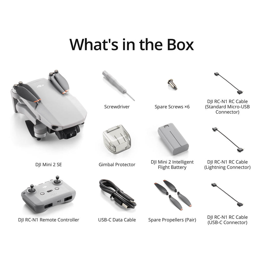DJI Mini 2 SE Compact Camera Drone: 2.7K Video, 6.2 Miles Range, 31-Min Flight