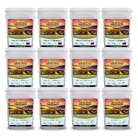 Breakfast Bucket - 12 Pack - Emergency Survival Food Kit